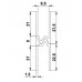 Adam Hall 6304 Aluminijumski zatvorni profil za 9.5mm materijal